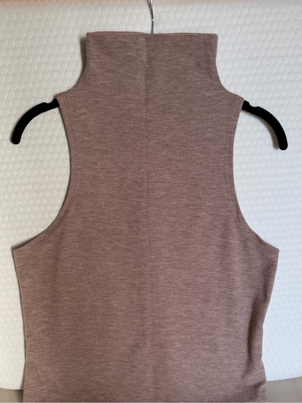 “A New Day” Sleeveless Mock Neck Women's Top - Dusty Mauve